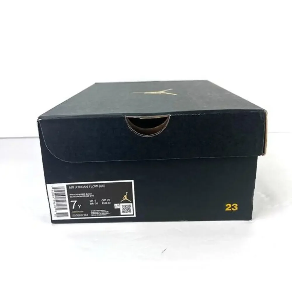 Nike Air Jordan 1 Low GS Retro‎ Youth 7 SHOE BOX ONLY 553560-163